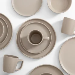 Serwisy Kawowe|Serwisy Obiadowe|inny Komplet obiadowo-kawowy szary MATTEO, 16 elementów