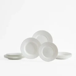 inny Komplet obiadowy biały PLUMI 18 el.