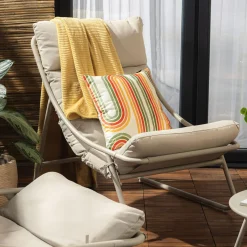 inny Komplet ogrodowy beżowy HUNDIGO