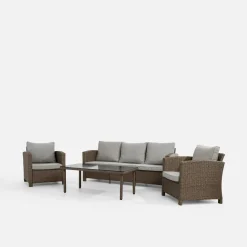 Meble Ogrodowe|Meble Ogrodowe|inny Komplet ogrodowy SELLINI brązowy