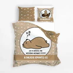 Dzieci Faro Komplet pościeli bawełnianej SPOKO SPANKO śpiulkolot 140x200 cm