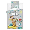Dzieci Komplet pościeli bawełnianej FLUO PSI PATROL 160x200 cm