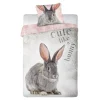 Pościel Dla Dzieci|Pościele|Faro Komplet pościeli młodzieżowej KRÓLIK 160x200 cm