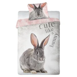 Pościel Dla Dzieci|Pościele|Faro Komplet pościeli młodzieżowej KRÓLIK 160x200 cm
