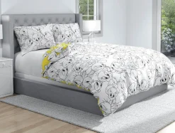 Dzieci Komplet pościeli z satyny bawełnianej LOONEY TUNES TWEETY 160x200 cm