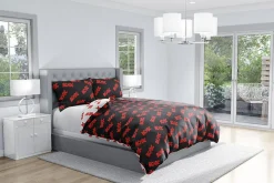 Pościele| Komplet pościeli z satyny bawełnianej ACDC 160x200 cm