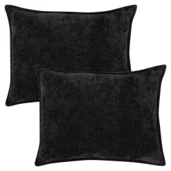 Poszewki I Poduszki Dekoracyjne| Komplet poduszek LEA czarny 60x75 cm