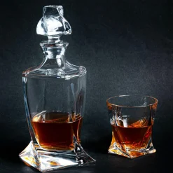 Szklanki I Kubki|Dzbanki I Karafki|Bohemia Komplet QUADRO do whisky, 7 części