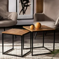 inny Komplet stolików loftowych FEMILE