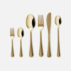 inny Komplet sztućców złotych LUCE, 24 elementy