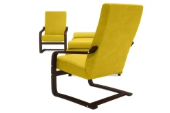 Komplet wypoczynkowy musztardowy BAKU