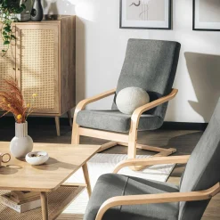 Komplet wypoczynkowy szary BAKU