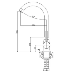 Alveus Komplet zlewozmywak FLEX 30 z baterią VIOLLA