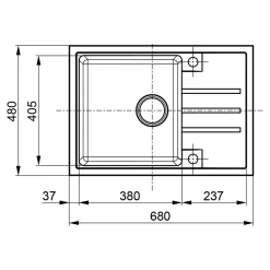 Zlewozmywaki|Alveus Komplet zlewozmywak granitowy czarny ORLANDO 40 z baterią