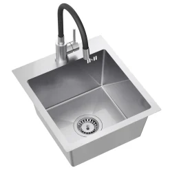 inny Komplet zlewozmywak QUADRON inox AVENIR SMART 40X45 cm z baterią