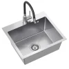 Zlewozmywaki|inny Komplet zlewozmywak QUADRON inox AVENIR BOX 50X45 cm z baterią