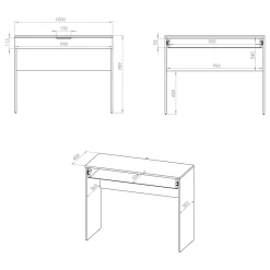 Toaletki I Konsole|inny Konsola glamour VITERBO