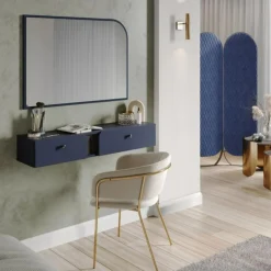 LENART Konsola wisząca granatowa LIV