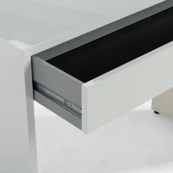 Toaletki I Konsole|inny Konsola z szufladą ESPRESSO biały połysk