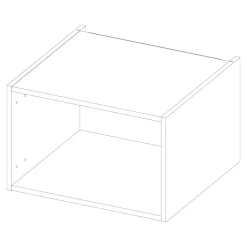 Qubik Korpus nadstawny 60x38,5 dębowy