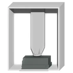 Korpusy|Qubik Korpus 80x98,5 biały z okapem ERA C IX/A/52