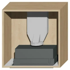 Qubik Korpus 60x60 dębowy z okapem ERA C IX/A/52
