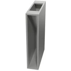 Qubik Korpus stojący 15x77 grafitowy