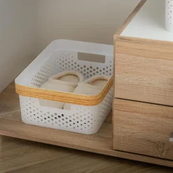 Pudełka I Pojemniki Do Przechowywania|Koszyki Dekoracyjne|inny Kosz do przechowywania biały 36x27x13,5 cm