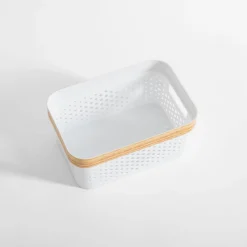 Pudełka I Pojemniki Do Przechowywania|Koszyki Dekoracyjne|inny Kosz do przechowywania biały 26,5x18x12,5 cm