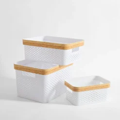 Pudełka I Pojemniki Do Przechowywania|Koszyki Dekoracyjne|inny Kosz do przechowywania biały 26,5x18x12,5 cm