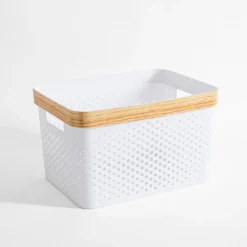 inny Kosz do przechowywania biały 36x27x24 cm