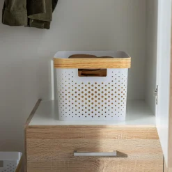 inny Kosz do przechowywania biały 36x27x24 cm