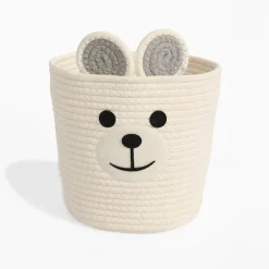 Dzieci inny Kosz do przechowywania biały MIŚ 22x22x23 cm