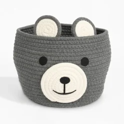 Dzieci inny Kosz do przechowywania ciemnoszary MIŚ 25x25x20 cm