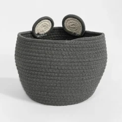 Dzieci inny Kosz do przechowywania ciemnoszary MIŚ 25x25x20 cm