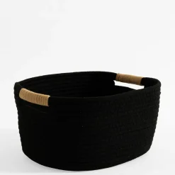 Pudełka I Pojemniki Do Przechowywania|Koszyki Dekoracyjne| Kosz do przechowywania czarny 32x28x15 cm