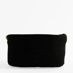 Pudełka I Pojemniki Do Przechowywania|Koszyki Dekoracyjne| Kosz do przechowywania czarny 32x28x15 cm