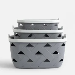 Pudełka I Pojemniki Do Przechowywania|Koszyki Dekoracyjne|inny Kosz do przechowywania szary 22x15,7x10,8 cm