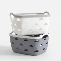 Pudełka I Pojemniki Do Przechowywania|Koszyki Dekoracyjne|inny Kosz do przechowywania szary 30x23,2x16,8 cm