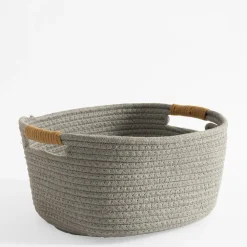 Kosz do przechowywania szary 32x28x15 cm