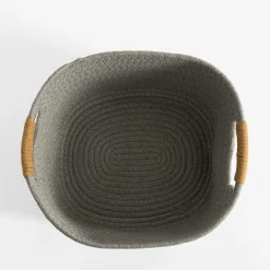 Kosz do przechowywania szary 32x28x15 cm