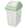 Kosze Na Śmieci| Kosz do segregacji odpadów z pokrywą zieloną 10 l