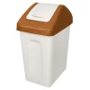 Kosz do segregacji odpadów z pokrywą brązową 10 l