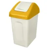 Kosz do segregacji odpadów z pokrywą żółtą 25 l