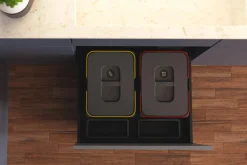 Kosze Do Segregacji Śmieci| Kosz do sortowania odpadów INSIDE 2x15l