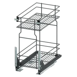 Systemy Cargo| Kosz dolny cargo mini do kuchni metal grafit 30/2 (10/MZMF) INSIDE