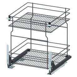 Kosz dolny cargo mini do kuchni metal grafit 50/2 (10/MZMF) INSIDE