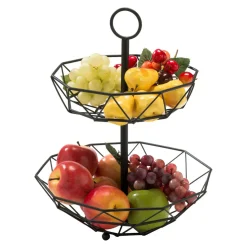 Miski, Patery I Półmiski| Kosz dwupoziomowy na owoce 38 CM