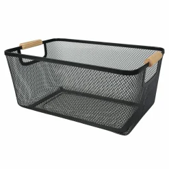 Pudełka I Pojemniki Do Przechowywania| Kosz metalowy czarny