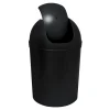 Kosz na śmieci z obrotową klapą czarny 5 l